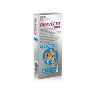 BRAVECTO PLUS MED CAT 2.8-6.25KG